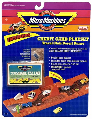 GALOOB MICRO MACHINES Kreditkarten-Spielset Travel Club Desert Dunes 6448MOSC