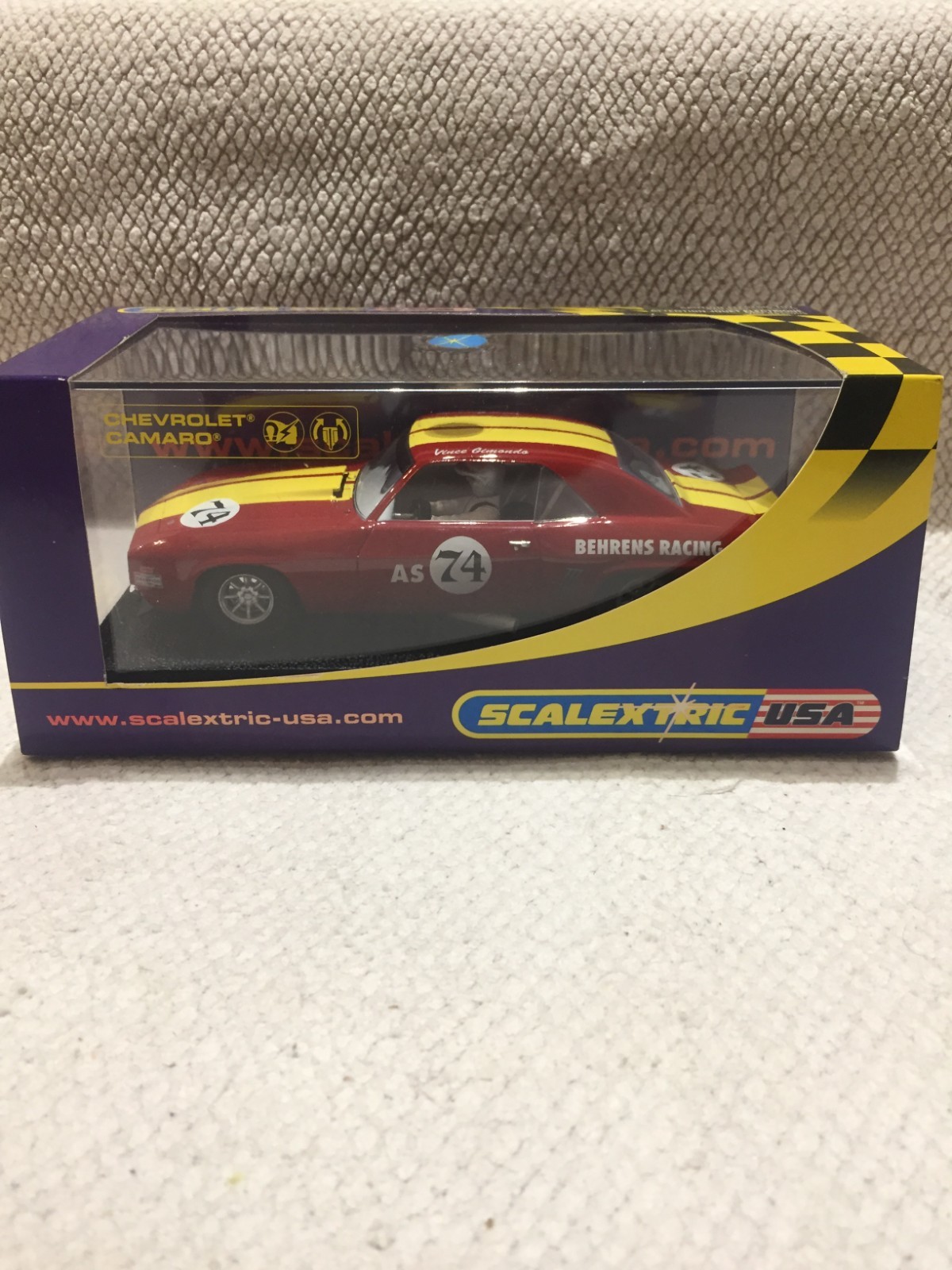 Circuit Scalextric C2740 Chevrolet Camaro 1969 miniature de collection 1/32