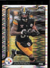 2025 Topps Chrome NFL Pulsar refractor Near Mint Jaylen Warren @253