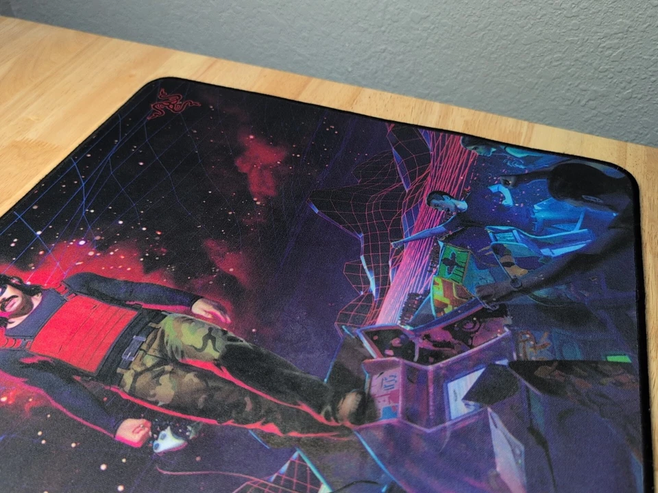 Used Razer Goliathus Speed Mouse Pad Dr. Disrespect Edition with Box Good Cond. - Image 2 of 4