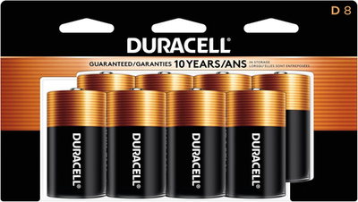 #ad Duracell Coppertop D Batteries 8 Pack Long Lasting Alkaline Power $69.12