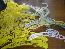 VINTAGE Lot of 30 Baby Child Clothes Hangers Different Designs Hong Kong  USA