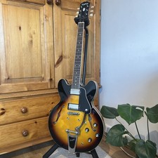 Epiphone ES-335 Vintage Sunburst Inspired by Gibson Electric Guitar Bigsby