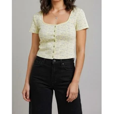 NWT ROUJE PARIS Tino Knit Top, Moutarde, FR42/US10