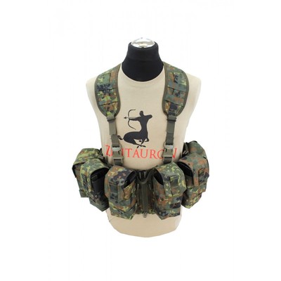 Taktisches Chest Rig Split Front Modular MOLLE Weste Mag pouch Mehrzwecktaschen