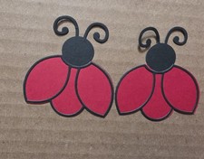 2 Large Ladybugs Scrapbook Cardstock Die Cuts