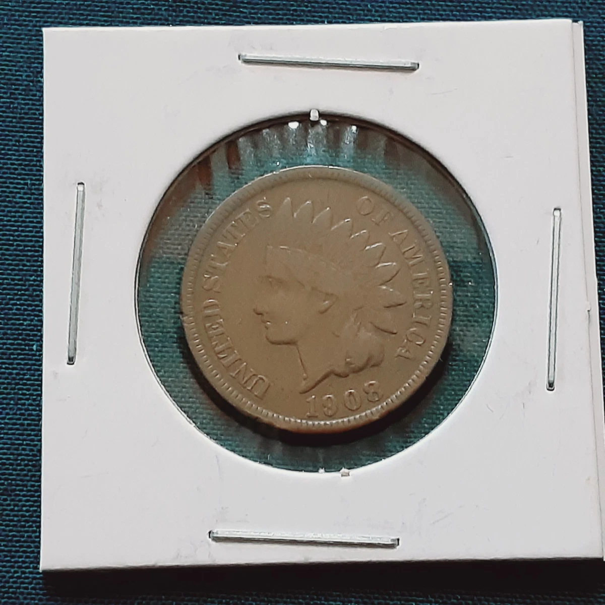 San Francisco 1908 Year Indian Head Small Cents (1859-1909) for