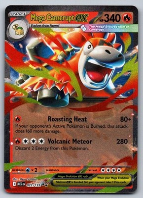 Mega Camerupt ex 022/132 Pokemon NM