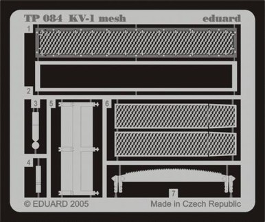 Eduard TP084 1/35 KV-1 Meshfor Trumpeter Photo Etch Detail Set