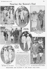 RUGBY POLO CLUB Scenes at Spring Hill at the end of Season - Antique Print 1923