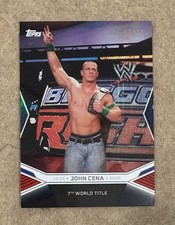 John Cena #7/10 SP 7th World Title 2025 Topps WWE title match # SP