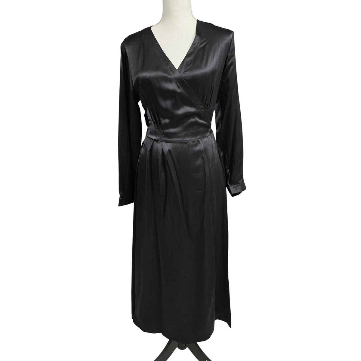 uniqlo black long sleeve dress Women's Ponte Knit Flared Dress (Long Sleeve)