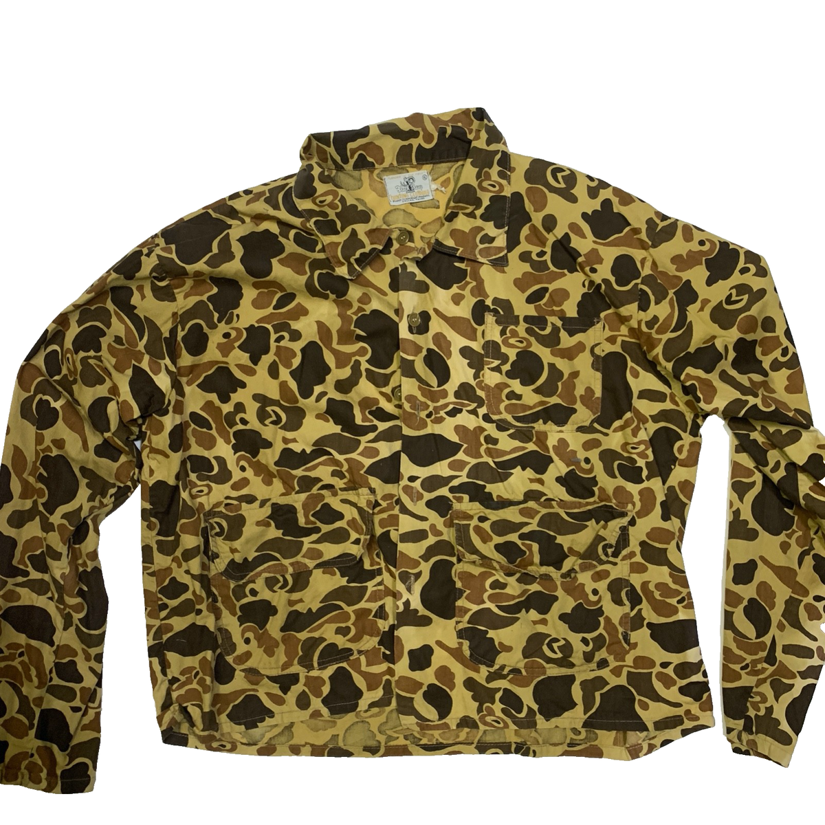 Vintage Black Sheep Camo Hunting Jacket Men's XL Duck Camo Shirt