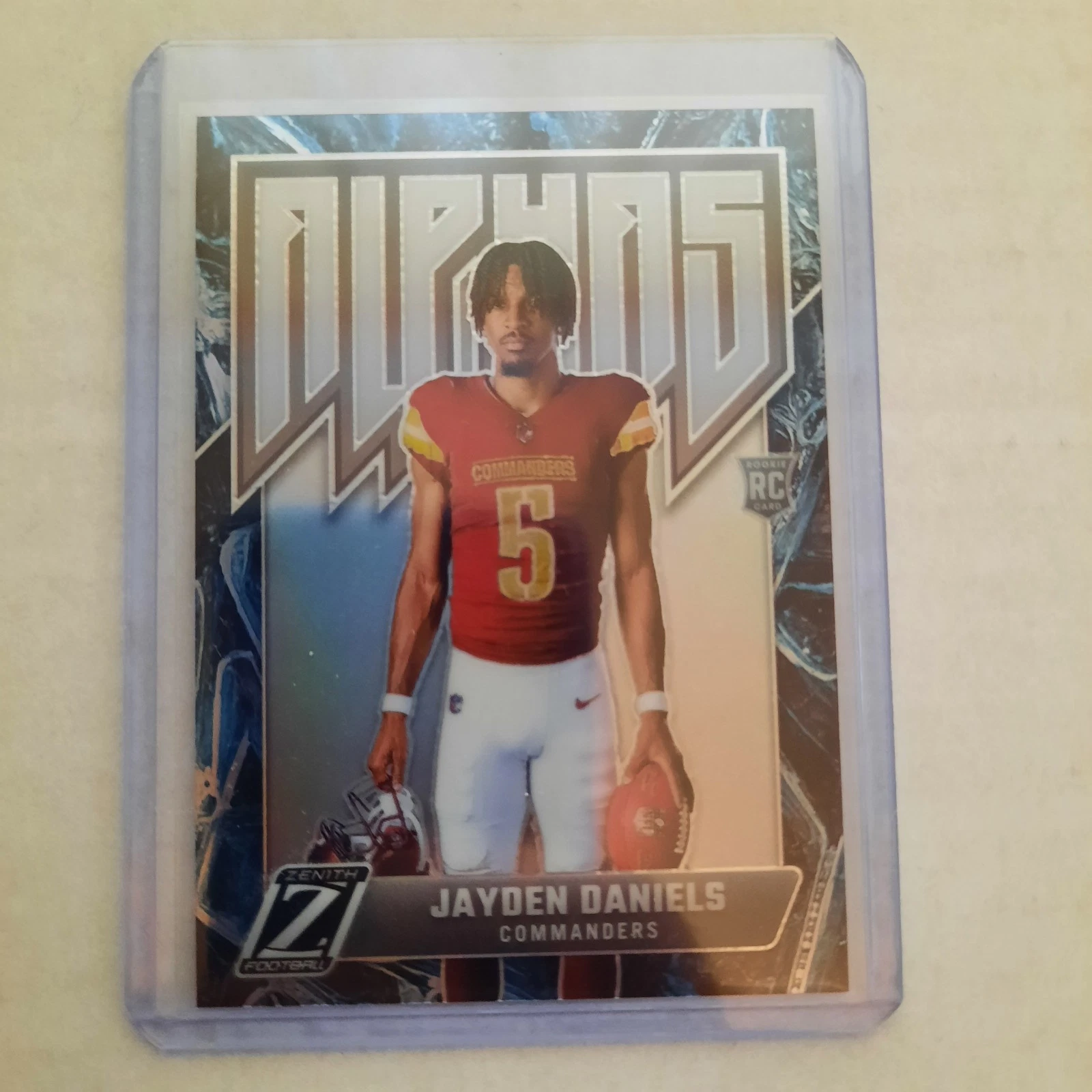 Jayden Daniels Panini Zenith Alphas #2 Gold Ice