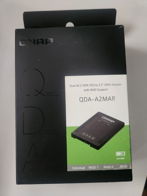 Qnap Dual M.2 SATA SSD to 2.5 SATA  Adapter with RAID Support