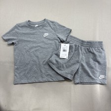 Nike Toddler 2 PC Set - Heather Grey Tee and Shorts Size 4T