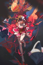 Anime honkai star rail sparkle girls brunette red eyes Custom Gaming Mat Desk