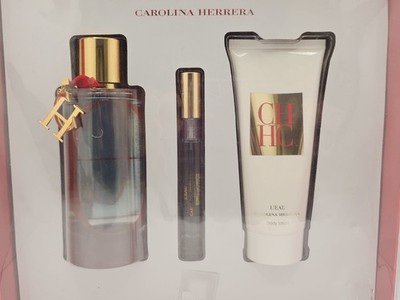 Gift Set Carolina Herrera CH L'Eau 2017 EDT Spray 100 Ml. - 3.3 fl.oz. New