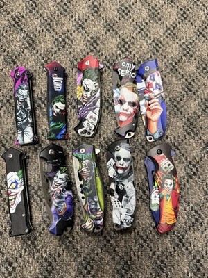 Joker Harley Or  Quinn Spring Assisted Open Survival Pocket Knife9 pick 1