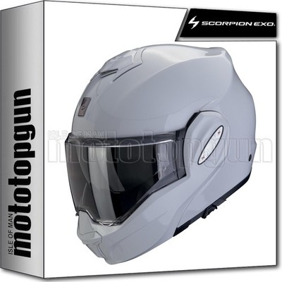 SCORPION MODULARHELM FÜR MOTORRAD EXO-TECH EVO SOLID GRAU L