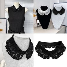 Lace Neckpiece Elegant Detachable Accessory Hollow Out Collar Insert for Women