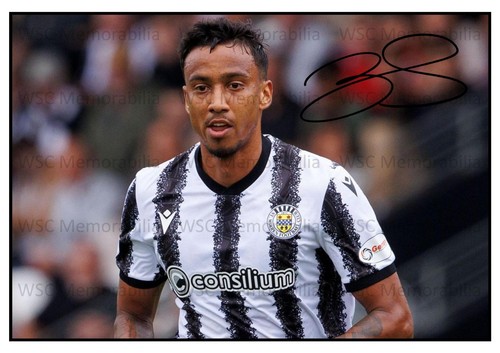 11255. Keanu Baccus Signed Pictures (A4 Prints) Mansfield St. Mirren Australia