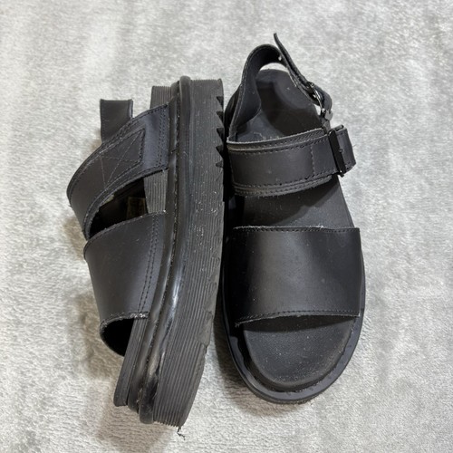 Dr. Martens Women's Black Voss Leather Strap Platform Sandals US 6 - Picture 4 of 12