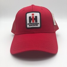 International Harvester Ballcap Trucker Hat Red Otto Logo Snapback Farm OSFM NEW