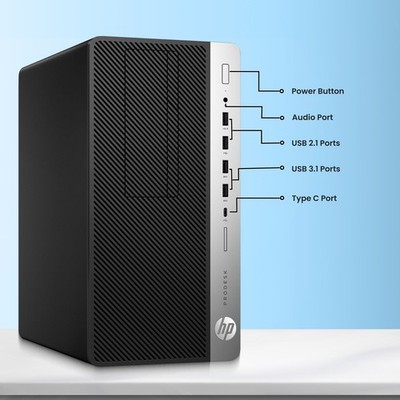 HP ProDesk G4 Tower Desktop PC i5-8500 16GB 512GB SSD Built-in Wi