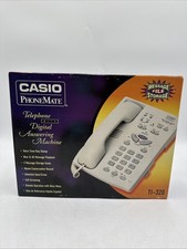 Casio PhoneMate TI-320 teléfono con cable contestador automático digital ¡Raro!  Nuevo