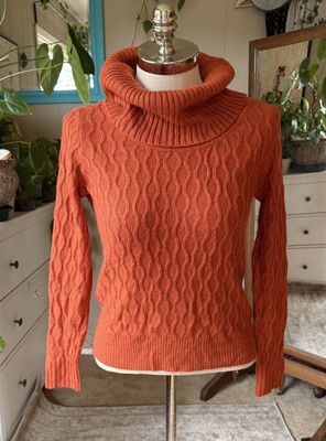 GNW orange turtleneck sweater Women's small