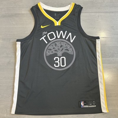 Nike Golden State Warriors #30 Stephen Curry The Town Jersey Men