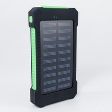 30000mAh Solar Power Bank Portable Charger USB LCD External Battery For Phone