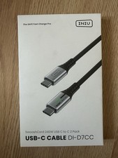 INIU USB C to USB C Cable, 240W Fast Charging Type C Charger Cord, Braided USBC