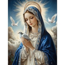 Virgin Mary Diamond Art Kits for Adults,Jesus Diamond Painting Kits,5D Full Dril