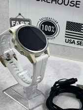 Garmin Fenix 5s, Sapphire glass/42MM/ White/Rose Gold w/ white band