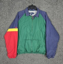 Vintage Polo Ralph Lauren Jacket Men's Medium Colorblock Harrington Rare 1990s