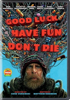 Universal Studios Good Luck, Have Fun, Don't Die DVD Movie, Action Sci-Fi