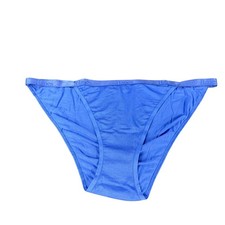 Hanes Originals Womens Size XL Panty Bikini String Supersoft String Blue NWOT
