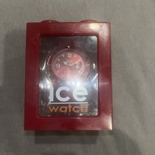 Ice-Watch Unisex Red Silicone Band 40MM Rotating Bezel Date 8"