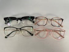 Lot of 4 Assorted Eyeglasses Frames Glasses  Different Brands, Colors  9 