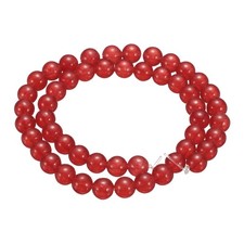 50pcs Red Agate Natural Stone Beads 6mm Round Loose Bead