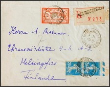 France. Cover Yvert 140(2), 145. 1926. 25 Cts Blue, Two Stamps And 2 Fr Orange.