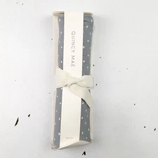 Quincy Mae Dusty Blue Star Stretchy Swaddle Blanket - 42" x 42" 