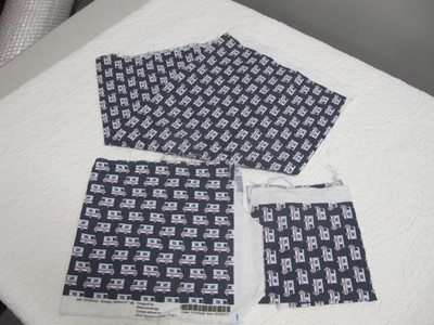 Little Arrow Design 3pc USPS Truck Print Navy Red White