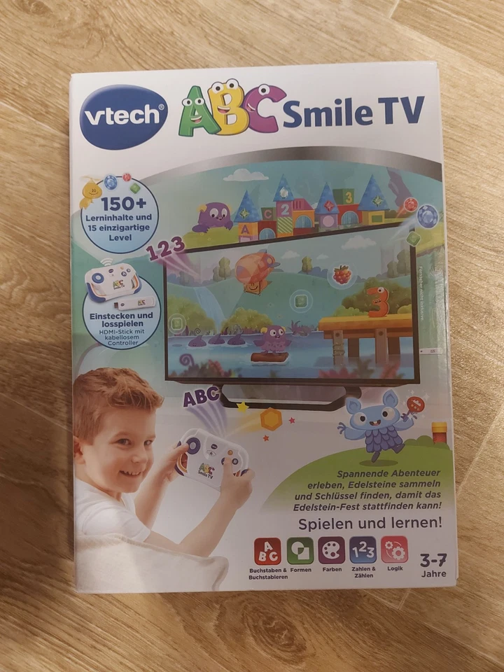 VTECH ABC Smile TV Lernkonsole Spielekonsole für Fernseher ab Vorschule