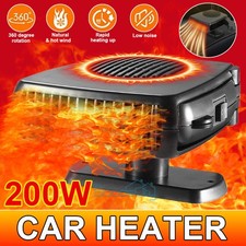 200W Heater Portable Heating Cooling Fan Defroster Demister for Car Truck 12V
