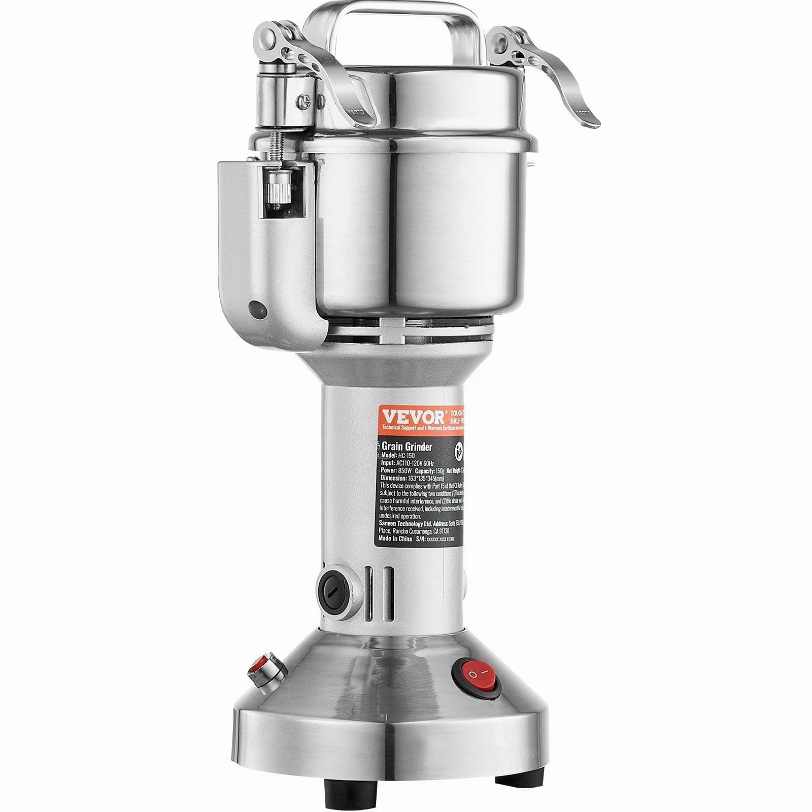 750g Electric Grain Mill Grinder, High Speed 2000W Commercial Spice Grinders, S