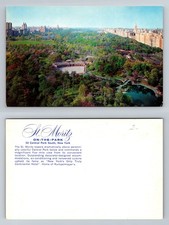 New York City NY, Central Park South St Moritz Hotel View Vintage Postcard