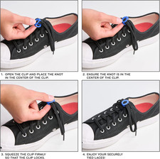 Shoelace Knot Clips Keep Shoe Laces Tied  Secure  Shoelace Bow Clip Accessory